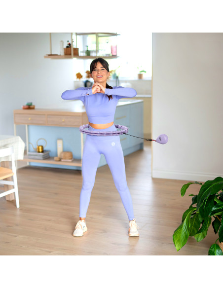 ХУЛА ХУП ВИОЛЕТОВ С МАСАЖНИ ТОЧКИ И GRAVITY BALL ONE FITNESS