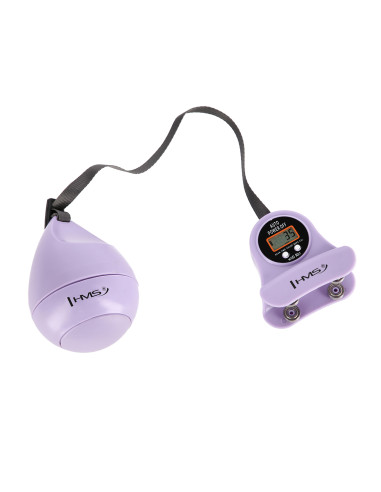 HHM13 HULA HOOP ВИОЛЕТОВ С МАГНИТИ И БРОЯЧ HMS + КОЛАН ЗА ОТСЛАБВАНЕ BR163 ЧЕРЕН