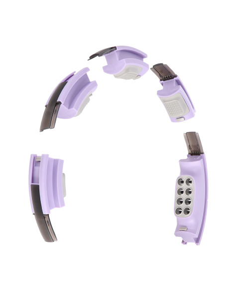 HHM13 HULA HOOP ВИОЛЕТОВ С МАГНИТИ И БРОЯЧ HMS + КОЛАН ЗА ОТСЛАБВАНЕ BR163 ЧЕРЕН