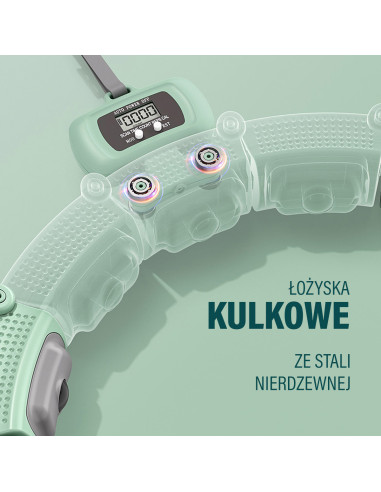 HHM14 ХУЛА ХОП ЗЕЛЕН С МАГНИТИ И БРОЯЧ HMS + КОЛАН ЗА ОТСЛАБВАНЕ BR163 ЧЕРЕН