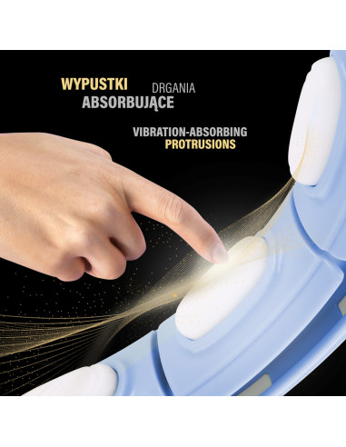 HHM15 HULA HOOP СИН С МАГНИТИ И БРОЯЧ HMS + КОЛАН ЗА ОТСЛАБВАНЕ BR163 ЧЕРВЕН