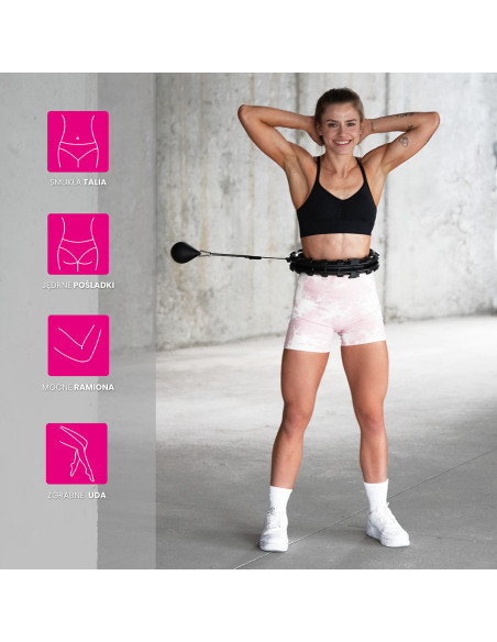 HHW01 HULA ОБЧЪЧ ЧЕРЕН С МАСАЖИРАЩИ НОБИ И КОНТРА HMS + КОЛАН ЗА ОТСЛАБВАНЕ BR163 ЧЕРВЕН