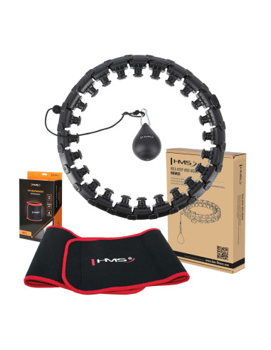 HHW01 HULA ОБЧЪЧ ЧЕРЕН С МАСАЖИРАЩИ НОБИ И КОНТРА HMS + КОЛАН ЗА ОТСЛАБВАНЕ BR163 ЧЕРВЕН