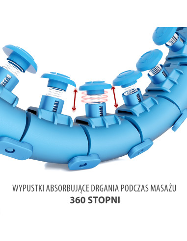 HHW01 HULA ОБЧЪЧ СИН С МАСАЖИРАЩИ НОБИ И БРОЯЧ HMS + КОЛАН ЗА ОТСЛАБВАНЕ BR163 ЧЕРВЕН