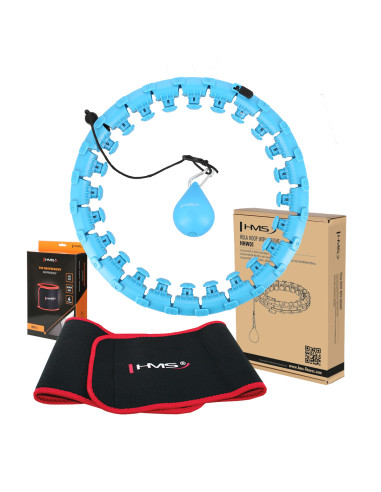 HHW01 HULA ОБЧЪЧ СИН С МАСАЖИРАЩИ НОБИ И БРОЯЧ HMS + КОЛАН ЗА ОТСЛАБВАНЕ BR163 ЧЕРВЕН