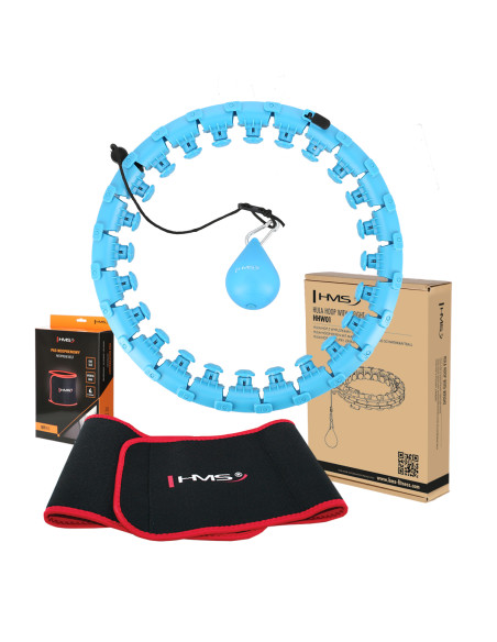 HHW01 HULA ОБЧЪЧ СИН С МАСАЖИРАЩИ НОБИ И БРОЯЧ HMS + КОЛАН ЗА ОТСЛАБВАНЕ BR163 ЧЕРВЕН