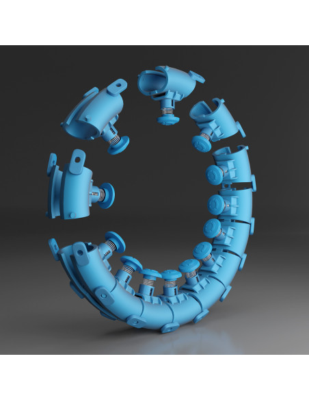 HHW01 HULA ОБЧЪЧ СИН С МАСАЖИРАЩИ НОБИ И БРОЯЧ HMS + КОЛАН ЗА ОТСЛАБВАНЕ BR163 ЧЕРВЕН