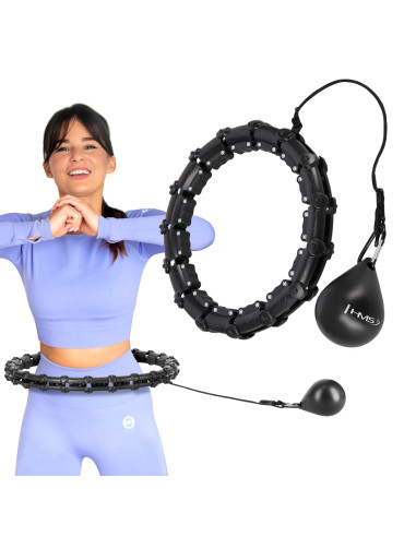 HHW02 HULA ОБЧЪЧ ЧЕРЕН С МАСАЖИРАЩИ НОБИ И КОНТРА HMS + КОЛАН ЗА ОТСЛАБВАНЕ BR163 ЧЕРВЕН