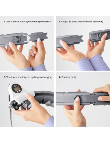 HHW06 HULA ОБЧЪЧ ЧЕРЕН С МАСАЖИРАЩИ НОБОЧКИ И БРОЯЧ HMS + КОЛАН ЗА ОТСЛАБВАНЕ BR163 ЧЕРВЕН