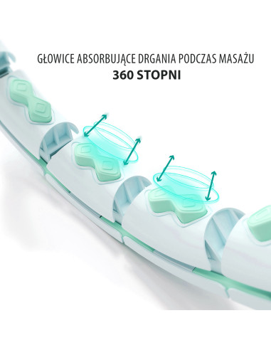 HHW06 HULA ОБЧЪЧ ЗЕЛЕН С МАСАЖИРАЩИ НОБИ И КОНТРА HMS + КОЛАН ЗА ОТСЛАБВАНЕ BR163 ЧЕРЕН