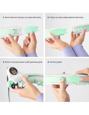 HHW06 HULA ОБЧЪЧ ЗЕЛЕН С МАСАЖИРАЩИ НОБИ И КОНТРА HMS + КОЛАН ЗА ОТСЛАБВАНЕ BR163 ЧЕРЕН