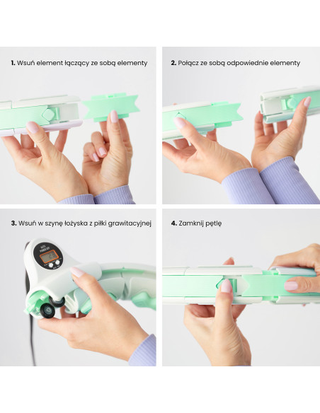 HHW06 HULA ОБЧЪЧ ЗЕЛЕН С МАСАЖИРАЩИ НОБИ И КОНТРА HMS + КОЛАН ЗА ОТСЛАБВАНЕ BR163 ЧЕРЕН