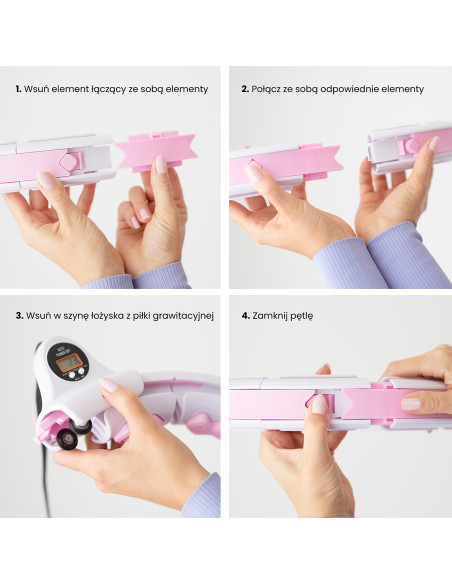 HHW06 HULA ОБЧЪЧ РОЗОВ С МАСАЖИРАЩИ НОБИ И КОНТРА HMS + КОЛАН ЗА ОТСЛАБВАНЕ BR163 ЧЕРЕН