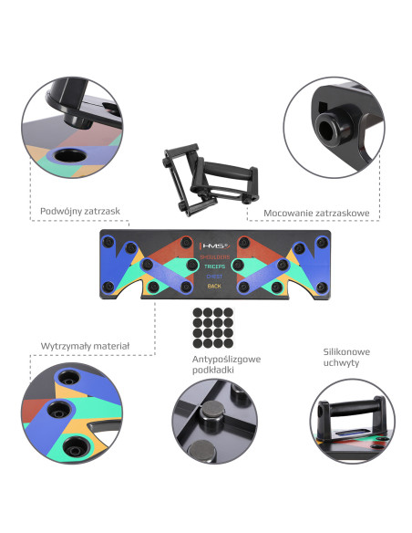МУЛТИФУНКЦИОНАЛНА ДЪСКА ЗА ЛИЦЕВИ ЪП ЧЕРНА HMS