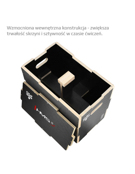 ПЛИО КУТИЯ ЧЕРНА 500х400х300 ММ HMS