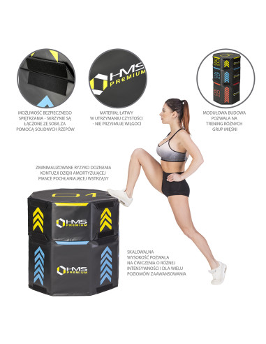 (3 БРОЯ) PLYO BOXES OCTAGON SOFT SET HMS PREMIUM
