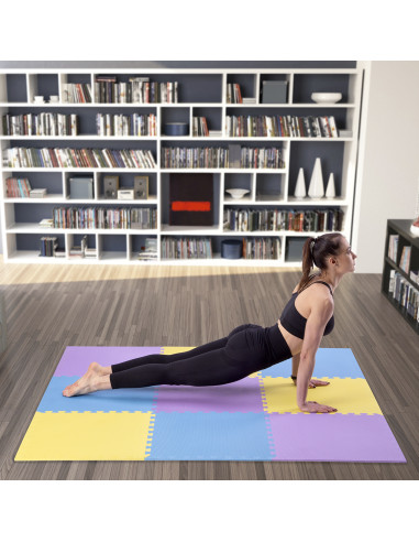 ПОДЛОЖКА ЗА ПЪЗЕЛ ПОДЛОЖКА ЖЪЛТО-СИНЬО-ВИОЛЕТОВО 9 ЕЛЕМЕНТА 10ММ