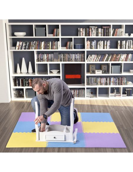 ПОДЛОЖКА ЗА ПЪЗЕЛ ПОДЛОЖКА ЖЪЛТО-СИНЬО-ВИОЛЕТОВО 9 ЕЛЕМЕНТА 10ММ