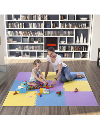 ПОДЛОЖКА ЗА ПЪЗЕЛ ПОДЛОЖКА ЖЪЛТО-СИНЬО-ВИОЛЕТОВО 9 ЕЛЕМЕНТА 10ММ