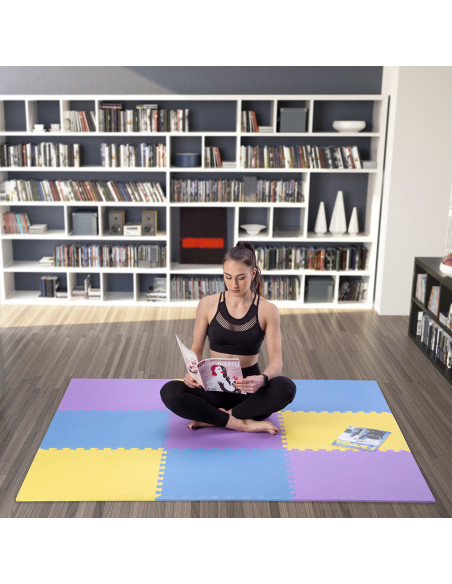 ПОДЛОЖКА ЗА ПЪЗЕЛ ПОДЛОЖКА ЖЪЛТО-СИНЬО-ВИОЛЕТОВО 9 ЕЛЕМЕНТА 10ММ