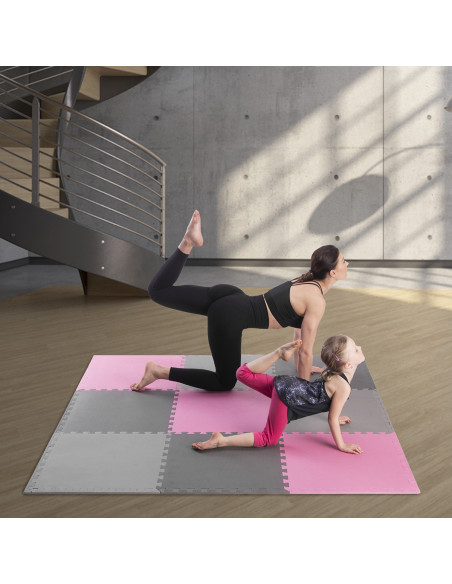 ПОДЛОЖКА ЗА ПЪЗЕЛ ПОДЛОЖКА РОЗОВО-СИВО 9 ЕЛЕМЕНТА 10ММ