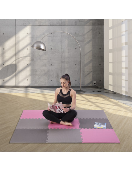 ПОДЛОЖКА ЗА ПЪЗЕЛ ПОДЛОЖКА РОЗОВО-СИВО 9 ЕЛЕМЕНТА 10ММ