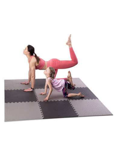 ПЪЗЕЛ ПОДЛОЖКА ЗА ФИТНЕС УРЕДИ СВЕТЛО СИВА 9 ЕЛЕМЕНТА 12 ММ HMS PREMIUM