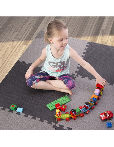 ПЪЗЕЛ ПОДЛОЖКА ЗА ФИТНЕС УРЕДИ СВЕТЛО СИВА 9 ЕЛЕМЕНТА 12 ММ HMS PREMIUM