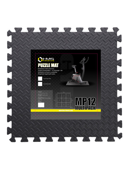 ПЪЗЕЛ ПОДЛОЖКА ЗА ФИТНЕС УРЕДИ СВЕТЛО СИВА 9 ЕЛЕМЕНТА 12 ММ HMS PREMIUM