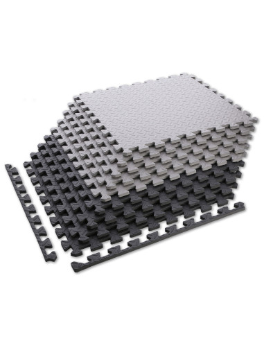 ПЪЗЕЛ ПОДЛОЖКА ЗА ФИТНЕС УРЕДИ СВЕТЛО СИВА 9 ЕЛЕМЕНТА 12 ММ HMS PREMIUM