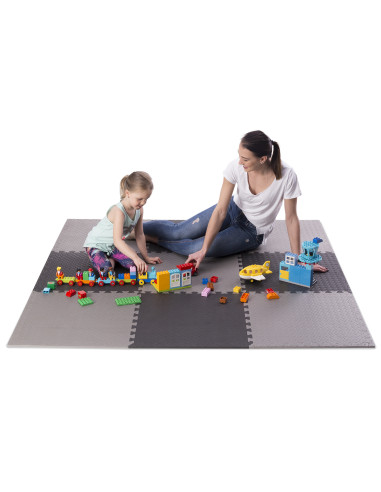 ПЪЗЕЛ ПОДЛОЖКА ЗА ФИТНЕС УРЕДИ СВЕТЛО СИВА 9 ЕЛЕМЕНТА 12 ММ HMS PREMIUM