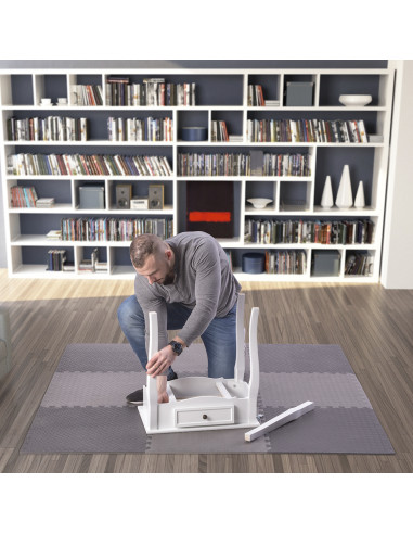 ПЪЗЕЛ ПОДЛОЖКА ЗА ФИТНЕС УРЕДИ ТЪМНО СИВО 9 ЕЛЕМЕНТА 12 ММ HMS PREMIUM