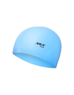 SOLID BL01 СВЕТЛО СИНЯ СИЛИКОНОВА ПЛУВНА ШАПКА NILS AQUA