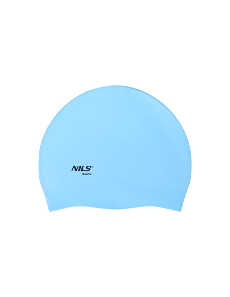 SOLID BL01 СВЕТЛО СИНЯ СИЛИКОНОВА ПЛУВНА ШАПКА NILS AQUA