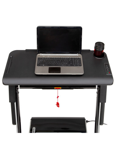 (2 части) МНОГО СИВА ЕЛЕКТРИЧЕСКА БЯГАЩА ПЪТЕКА С БЮРО HMS