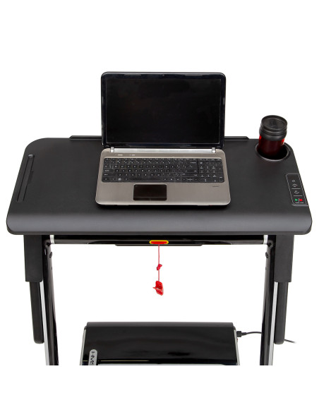 (2 части) МНОГО СИВА ЕЛЕКТРИЧЕСКА БЯГАЩА ПЪТЕКА С БЮРО HMS