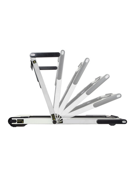 (2 части) МНОГО СИВА ЕЛЕКТРИЧЕСКА БЯГАЩА ПЪТЕКА С БЮРО HMS