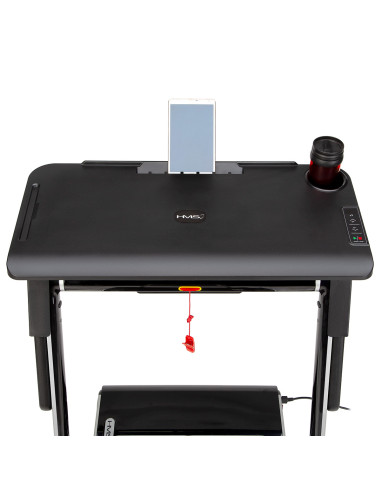 (2 части) МНОГО СИВА ЕЛЕКТРИЧЕСКА БЯГАЩА ПЪТЕКА С БЮРО HMS