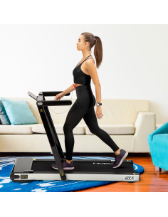 (2 части) МНОГО ЧЕРНА ЕЛЕКТРИЧЕСКА БЯГАЩА ПЪТЕКА С БЮРО HMS 2