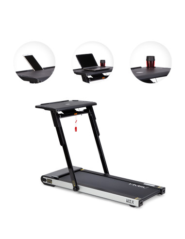 (2 части) МНОГО ЧЕРНА ЕЛЕКТРИЧЕСКА БЯГАЩА ПЪТЕКА С БЮРО HMS