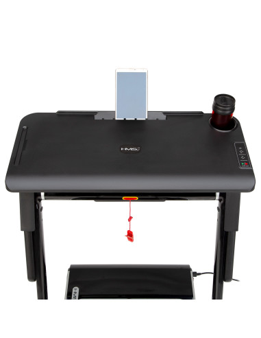 (2 части) МНОГО ЧЕРНА ЕЛЕКТРИЧЕСКА БЯГАЩА ПЪТЕКА С БЮРО HMS