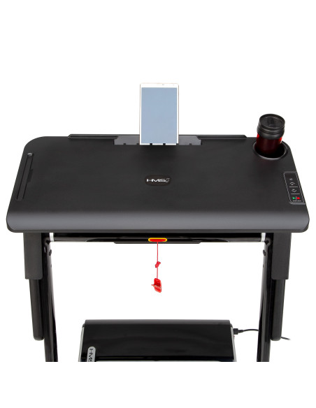 (2 части) МНОГО ЧЕРНА ЕЛЕКТРИЧЕСКА БЯГАЩА ПЪТЕКА С БЮРО HMS