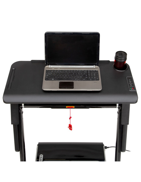 (2 части) МНОГО ЧЕРНА ЕЛЕКТРИЧЕСКА БЯГАЩА ПЪТЕКА С БЮРО HMS