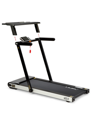 (2 части) МНОГО ЧЕРНА ЕЛЕКТРИЧЕСКА БЯГАЩА ПЪТЕКА С БЮРО HMS