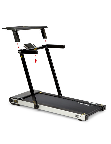 (2 части) МНОГО ЧЕРНА ЕЛЕКТРИЧЕСКА БЯГАЩА ПЪТЕКА С БЮРО HMS