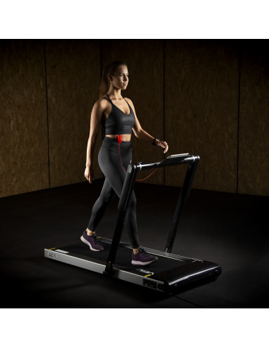 (2 части) МНОГО ЧЕРНА ЕЛЕКТРИЧЕСКА БЯГАЩА ПЪТЕКА С БЮРО HMS