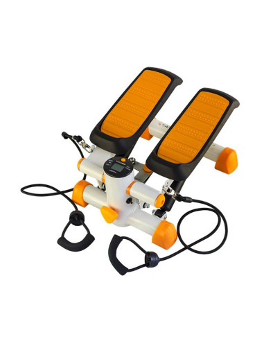 Прав степер с кабели HMS S3092 оранжево-бял