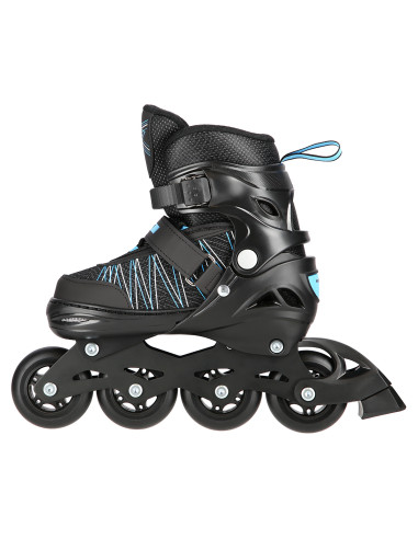 КЪНКИ 2-В-1 ЧЕРНИ/СИНИ РАЗМЕР S (31-34) СЪС СМЕНЯЕМОТО ОСТРИЕ ЗА ХОКЕЙ НА ЛЕД NILS EXTREME