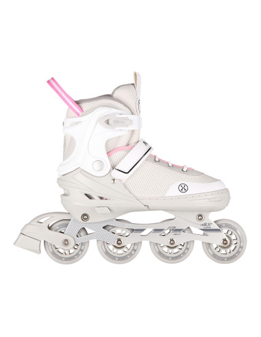 2-В-1 СИВО-РОЗОВ РАЗМЕР M (34-38) КЪНКИ СЪС СМЕНЯЕМО ХОКЕЙНО ОСТРИЕ NILS EXTREME