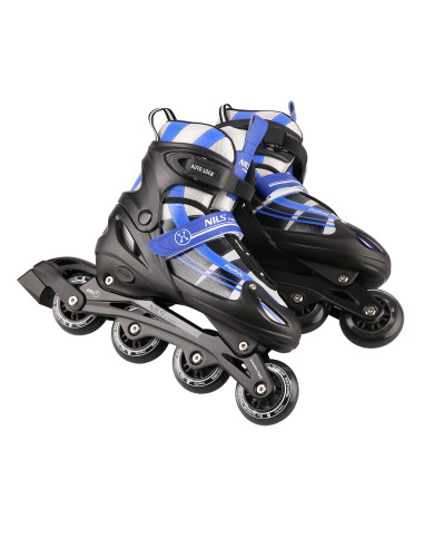 ТЪМНО СИНИ КЪНКИ 2 В 1 РАЗМЕР S(31-34) СЪС СМЕНЯЕМО ХОКЕЙНО ОСТРИЕ NILS EXTREME